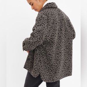 GAP Wool Jacket Animal print Leopard Print Large NWT